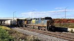 CSX 5387 leads east on 1 track.